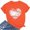 ZOrange, variant on Weikingp Baseball Shirt Women Going Out Tops Women's Spring/Summer Solid Baseball Print Loose Casual Short Sleeved T Shirt Top Casual Tops for Women Blue L Clearance!