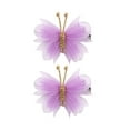 thumbnail image 1 of Pinza para el cabello jinwen de mariposa Malla púrpura, 1 of 8