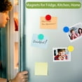 thumbnail image 3 of Fridge Magnets - 20 Pack 10 Colors Refrigerator Magnets, Small Strong Magnets, Heavy Duty Magnet for whiteboard, Fridge, Locker, Kitchen, School, Office & Classroom - Round Mini Cute Magnet, 3 of 6