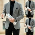 thumbnail image 3 of YAOLAN Mens Suits Slim Fit Houndstooth Jacket Coat Groom Wedding Formal Tuxedos  Real Photos, 3 of 10