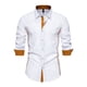 thumbnail image 1 of 2025 Camisa informal de manga larga para hombre: material resistente, versátil para el trabajo o las vacaciones, 1 of 4