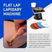 Hi-Tech Diamond 8 All-U-Need - Lapidary Equipment, Stone & Mineral Rock Polisher, Grinder, Shaper Machine w/ Variable Speed Motor, Includes Rock Mineral Polishing Accessory Kit