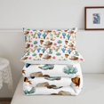 thumbnail image 5 of Homewish Cartoon Cowboy Boots Twin Comforter Sets,Flowers Cactus Bedding Set,Blue Green,Reversible,2 Pieces,1 Comforter and 1 Pillowcase, 5 of 7