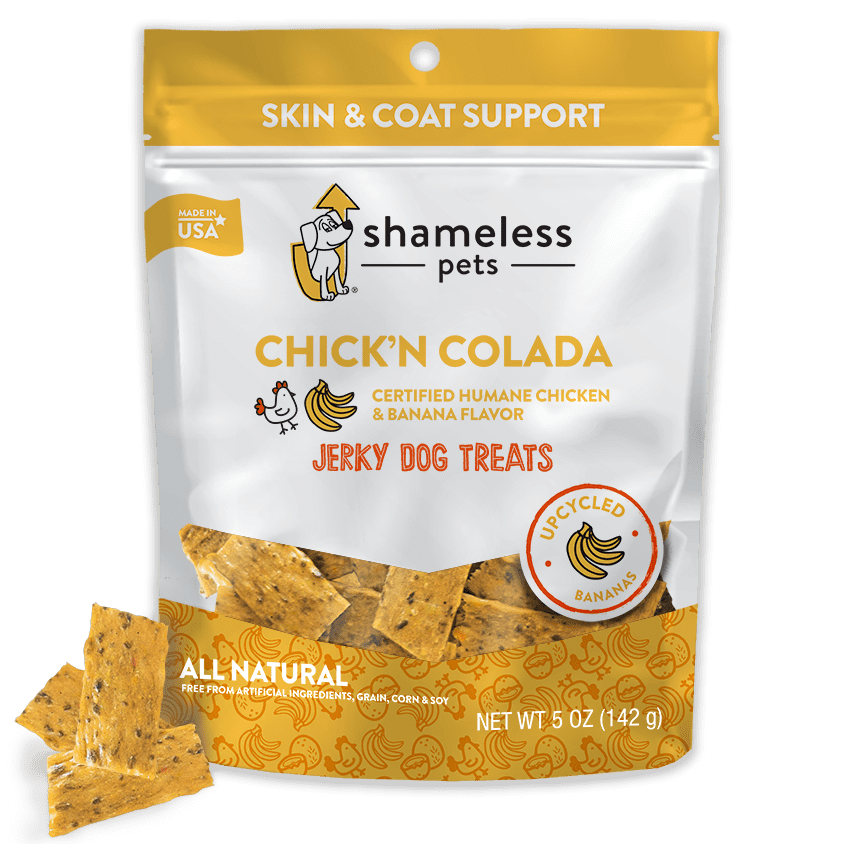 Shameless Pets Jerky Dog Treats, Chick'n Colada Flavor, 5 oz Walmart