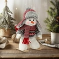 thumbnail image 4 of HBBKVI Christmas Decor Cute Skiing Snowman Crochet Toy Christmas Handmade Gift Indoor Skiing Snowman Sculpture Winter Desktop Decor Tiered Tray and Home Decor Xmas Holiday Gift, 4 of 6