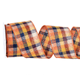 thumbnail image 1 of JUNWELL 1 Rolls Thanksgiving Fall Wired Edge Plaids Ribbon Autumn 2.5 Inch Plaids Ribbon Farmhouse Craft Ribbon for DIY Gift Wrapping Wreath Tree Bow Decoration10 Yards, 1 of 11