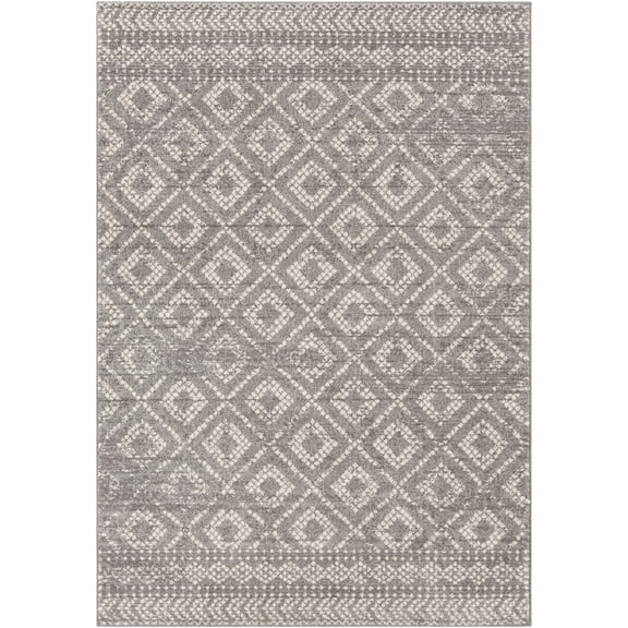 Livabliss Area Rugs for Living Room, 5x7 Sunderland Global Charcoal Rug, Bedroom Dining Room Home Decor Stain Resistant Carpet (5'3" x 7'3")