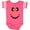 Football Pink and White, variant on Inktastic Cute Smiling Snowman Face with Carrot Nose Boys or Girls Baby Bodysuit