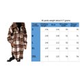 thumbnail image 5 of xiaxaixu Women Plaid Coat, Button-down Long Sleeve Lapel Outerwear with Pockets, 5 of 5