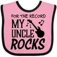 thumbnail image 3 of Inktastic For the Record, My Uncle Rocks Boys or Girls Baby Bib, 3 of 4