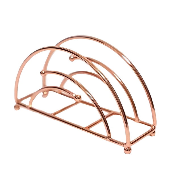 Advancent Soporte de papel de hierro para baño, baño, dormitorio, toallitas de baño, soporte de almacenamiento, hogar, comedor, Bar, Almacenamiento y organización del hogar Oro rosa