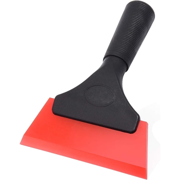 Shower Squeegee, 5-Inch Small Window Squeegee for Streak-Free Cleaning, Mini Rubber Scraper for Car Glass, Mirror and Bathroom, 6.7 x 5.1 Inches