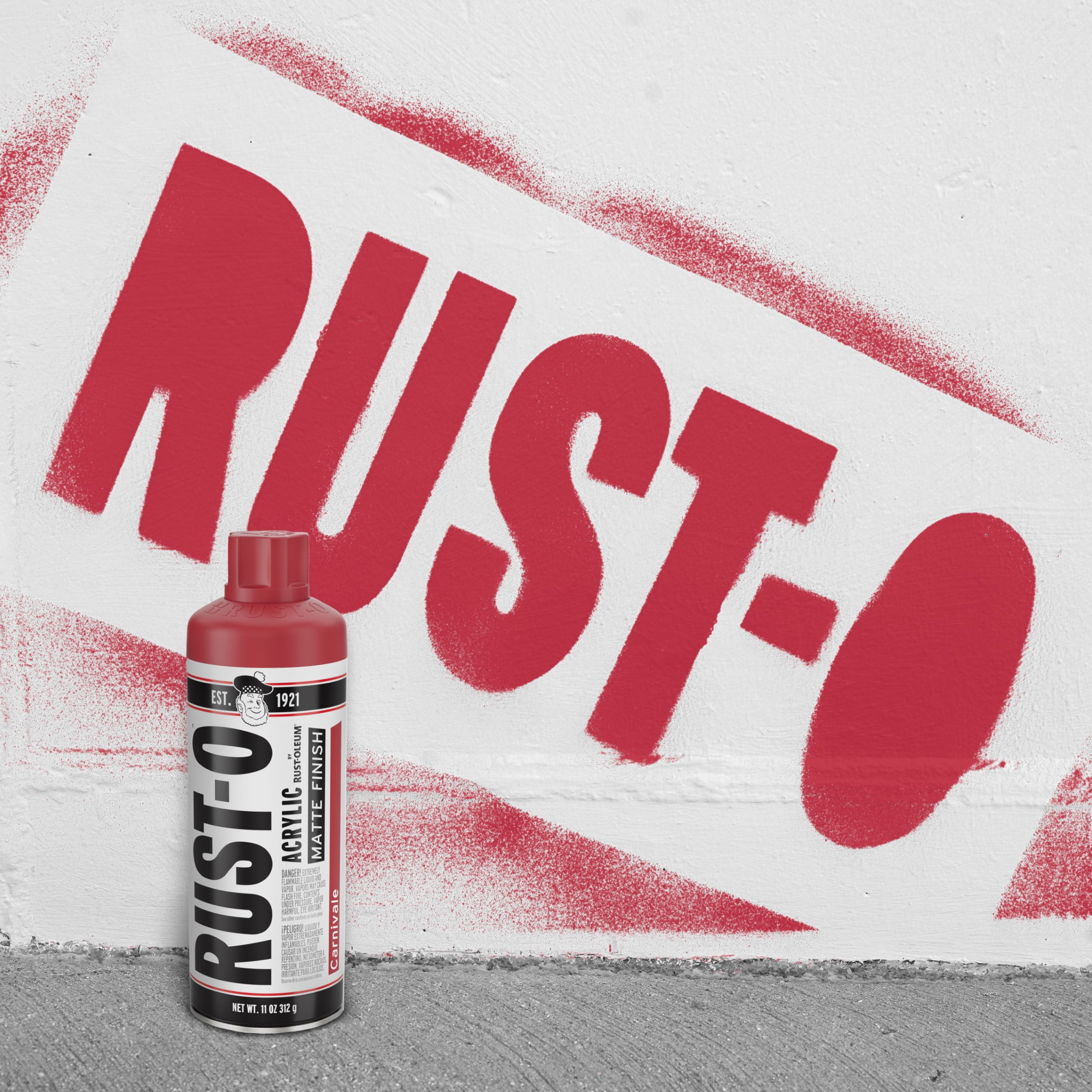 (2 pack) Carnivale, Rust-Oleum Rust-O Acrylic Matte Spray Paint-392216, 11 oz