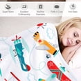 thumbnail image 4 of Cute Airplane Blanket Throw Aircraft Blankets for Kids Toddler Boys Adults Gifts Bedding Decor Bed Bedroom 60"X50", 4 of 6