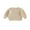 Beige, variant on Rovasas Baby Knit Sweaters Long Sleeve Round Neck Solid Color Pullovers