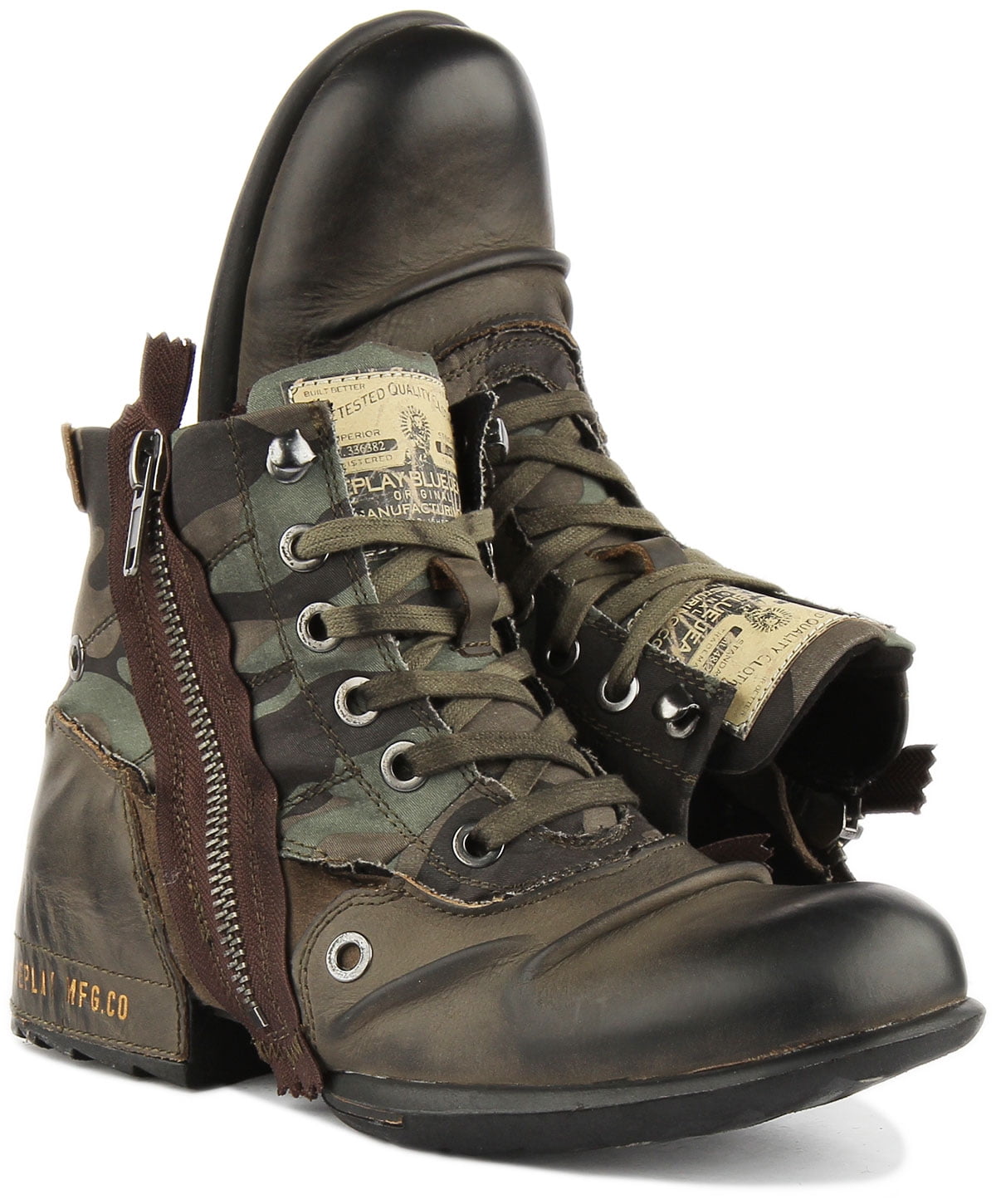  Replay Men's Biker Boots : Clothing, Shoes & Jewelry