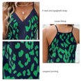 thumbnail image 3 of Camiseta sin mangas con cuello en V para mujer, tirantes finos, estampado de leopardo, ajuste holgado, chaleco sin mangas de verano, 3 of 8