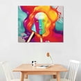 thumbnail image 2 of GOSMITH  Food and Cuisine Wall Art Canvas Prints 'Sweet Rainbow' Ice Cream and Milkshakes Home Décor, Red, Yellow, 2 of 4