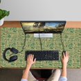 thumbnail image 4 of Long Mouse Pads for Desk,Green Bigfoot and Text Pattern Desk Mats on Top Of Desks, Desk Mouse Pad Extra Large with 3mm Non-Slip Base and Stitched Edge for Gaming,Office,Work,Home 47.3"x23.6", 4 of 6