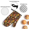 thumbnail image 3 of Salouo Sunflowers Mushrooms for Oven Mitts and Potholders BBQ Gloves-Oven Mitts and Pot Holders Non-Slip Cooking Gloves for Cooking Baking Grilling (4-Piece Set), 3 of 6