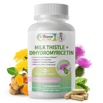 Milk Thistle Capsules - Extra Strength 80% Silymarin Herbal Supplement - Liver Health Support - Antioxidants Supplement - Non-GMO & Vegan - 120 CT