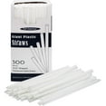 thumbnail image 3 of Disposable Plastic Drinking Straws, 10.25" Giant/300 Count, Individually Wrapped Clear, 3 of 14