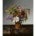 thumbnail image 3 of Johann Wilhelm Preyer 12x14 Black Modern Framed Museum Art Print Titled - Garden Bouquet in the Jug (1831), 3 of 5