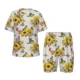 thumbnail image 1 of Balery Bird Sunflowers Conjunto de Pijama Infantil de Manga Corta con Estampado – Ropa de Dormir de Algodón Suave-X-Large, 1 of 6
