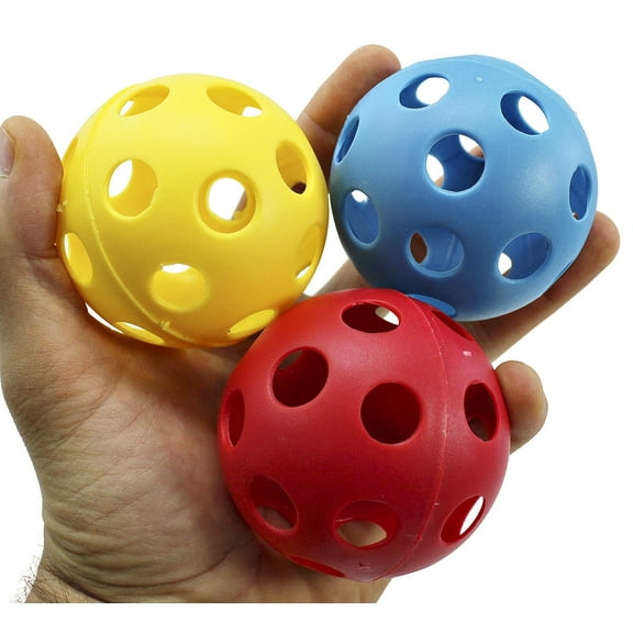 Bonka Bird Toys 2169 Pk3 2.75" Foraging Balls Foot Talon Craft Part Bird Toy Cockatiel Parakeet Pet