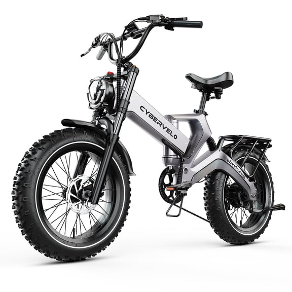 20" Fat Tires Folding Ebike for Adults, 2000W Peak Motor 8-Speed E-Mountain Bike, 48V 40Ah Bulit-in Battery Dirt Sand