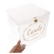 thumbnail image 4 of Caja de acrílico transparente para tarjetas de boda con cerradura, caja de almacenamiento para tarjetas de fiesta de boda, 4 of 6