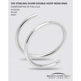 thumbnail image 4 of Body Candy Double Hoop Nose Ring 14k Gold Filled and 925 Silver for Women and Men Spiral Nose Jewelry for Single Piercing Handmade in USA, 4 of 8
