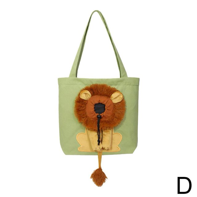 Soft Pet Carriers Lion Design Portable Breathable Bag Pets* Bags Dog N2D9