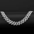 thumbnail image 6 of Men's Cuban Link Chain Curb Necklace: 1pc Hip Hop Style Faux Diamond Cuban Link Chain - Ideal Gift Option for Any Occasion - Comes with Gift Box Included, 6 of 9