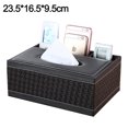 thumbnail image 2 of Caja de pañuelos de cuero multifuncional Caja de papel montada en el vehículo doméstico Caja de servilletas MFZFUKR BST3013880-3, 2 of 5