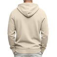 thumbnail image 4 of Men's Quarter Zip Hoodie Oversized Lightweight Drawstring Pullover Hooded Sweatshirt with Kangaroo Pocket for Fall Winter, 4 of 7