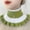 Green, variant on Christmas Black Warm Scarf Winter Neckerchiefchristmas Turtleneck Dickey Collar Stripe Knitted Collar Detachable False Collar Neck Warmer Scarf for Women