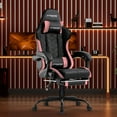 thumbnail image 5 of GTRACING GTW-100 Reclining Gaming Chair with Bluetooth, Adjustable Pillows and Footrest, Pink, 5 of 13