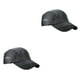 thumbnail image 2 of Qarigey Sombrero de verano para hombre, accesorio de ropa de Color sólido, tocado deportivo, gorras de béisbol de malla de secado rápido Gris oscuro 2Conjunto, 2 of 6
