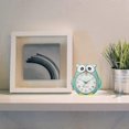 thumbnail image 2 of Non-ticking Owl Children's Alarm Clock With Night Light, Snooze Function - Loud Battery Operated Children's Alarm - Green, 2 of 5