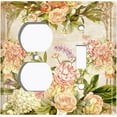 thumbnail image 4 of Metal Light Switch Plate Outlet Cover Elegant Vintage Rose Frame ROS028, 4 of 13