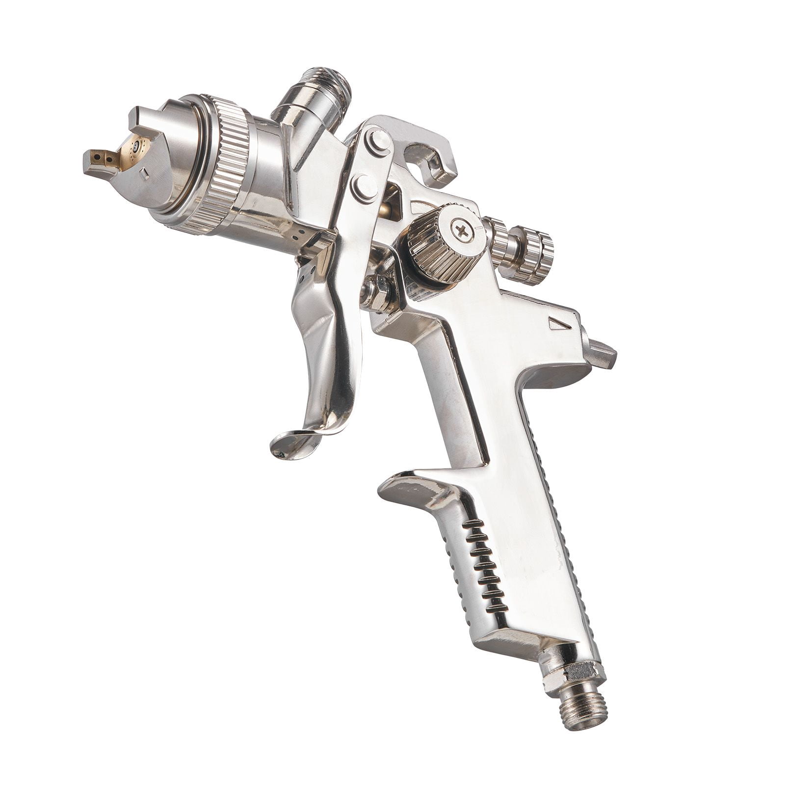 LVLP Air Spray Gun 3 Interchangeable Nozzles 1.3/1.4/1.7mm 600ml Cup 360° Rotating Cap for Automotive Furniture Home Improvement