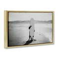 thumbnail image 4 of Stupell Industries Hiding with Surfboard Sports Photography Gold Floater Framed Canvas Art Print Wall Art, 25 x 17, 4 of 10