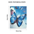 thumbnail image 2 of PIKWEEK Blue Butterfly Canvas Wall Art Decor Modern Watercolor Butterflies Painting Picture Print for Living Room Bedroom Bathroom Navy Blue Decorations 12*16in/16*20in 12x16 in, 2 of 5