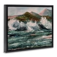 thumbnail image 3 of Stupell Industries Wild Coast with Turbulent Waves Black Framed Floater Canvas Wall Art, design by Patricia Reynolds, 25 x 31, 3 of 9