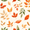 Beige Autumn Leaves, variant on Yayeee 100% Cotton Hand Towels for Bathroom 16" x 28" Soft Absorbent Kitchen Towel, Beige Fall Acorns Pattern