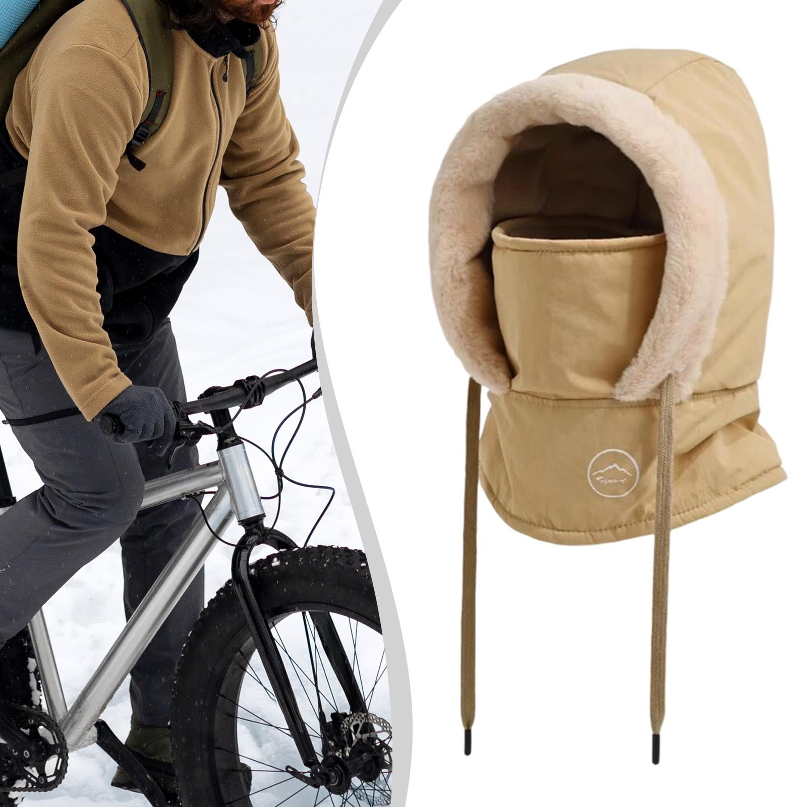 Hood Ski Mask Cycling Neck Warmer Thermal Polyester Material Outdoor Winter Adult Hiking Snowboarding