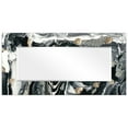 thumbnail image 4 of Empire Art Direct Ebony & Ivory Rectangular Beveled Mirror on Free Floating Reverse Printed Tempered Art Glass, 72" x 36" x 0.4", Ready to Hang, 4 of 10