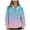 Sky Blue, variant on gbyLJF Women's Half Zip Hoodie Gradient Lapel Long Sleeve Pullover Sweatshirt Casual Quarter Zipper Hoodies