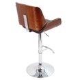 thumbnail image 3 of Tabouret de bar à hauteur réglable Santi de LumiSource en brun, 3 of 4